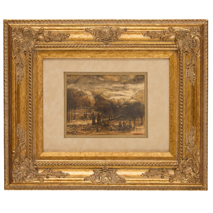 Albert Goodwin, Untitled Landscape Sketch