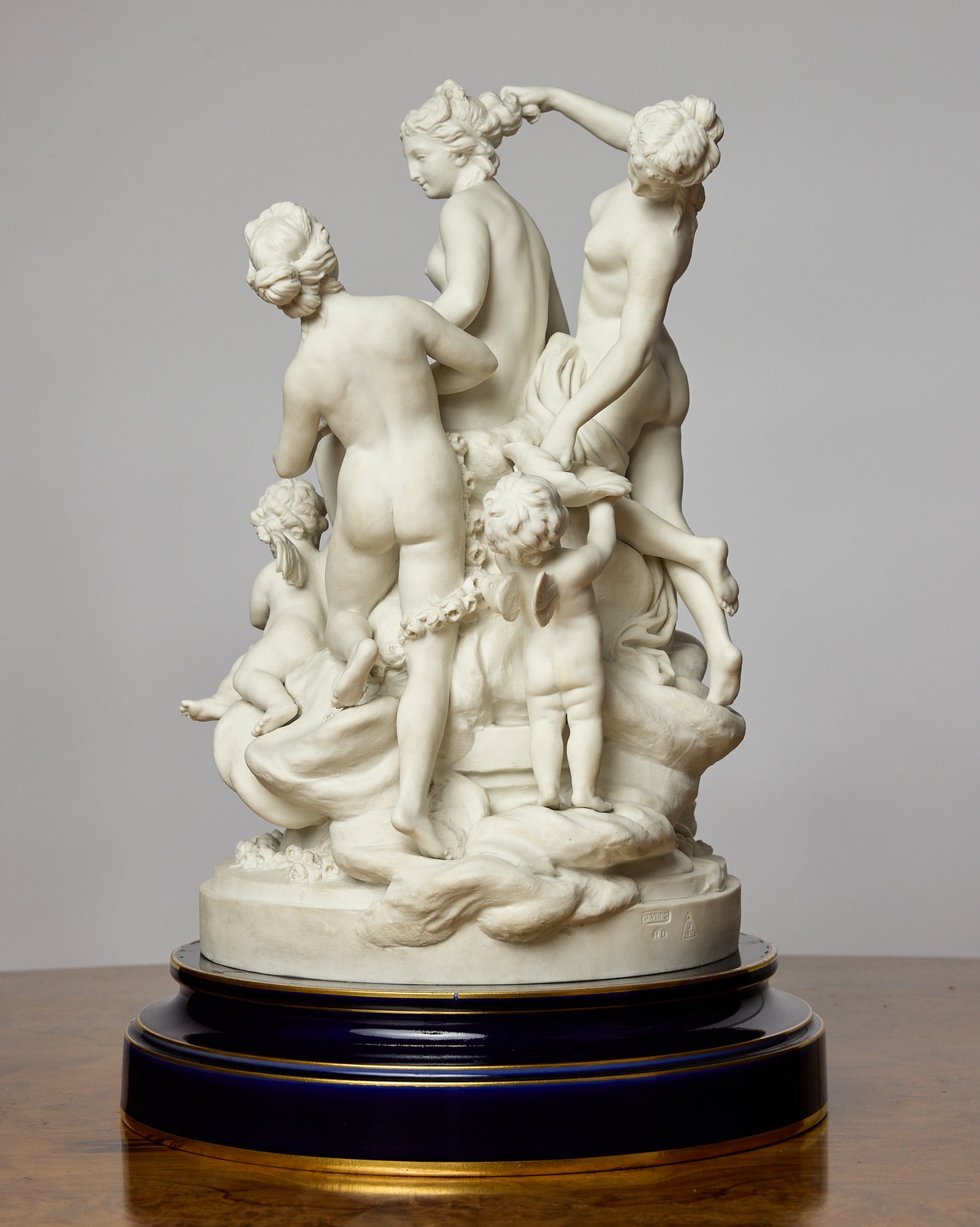 Sevres Style Bisque Porcelain Figural Group