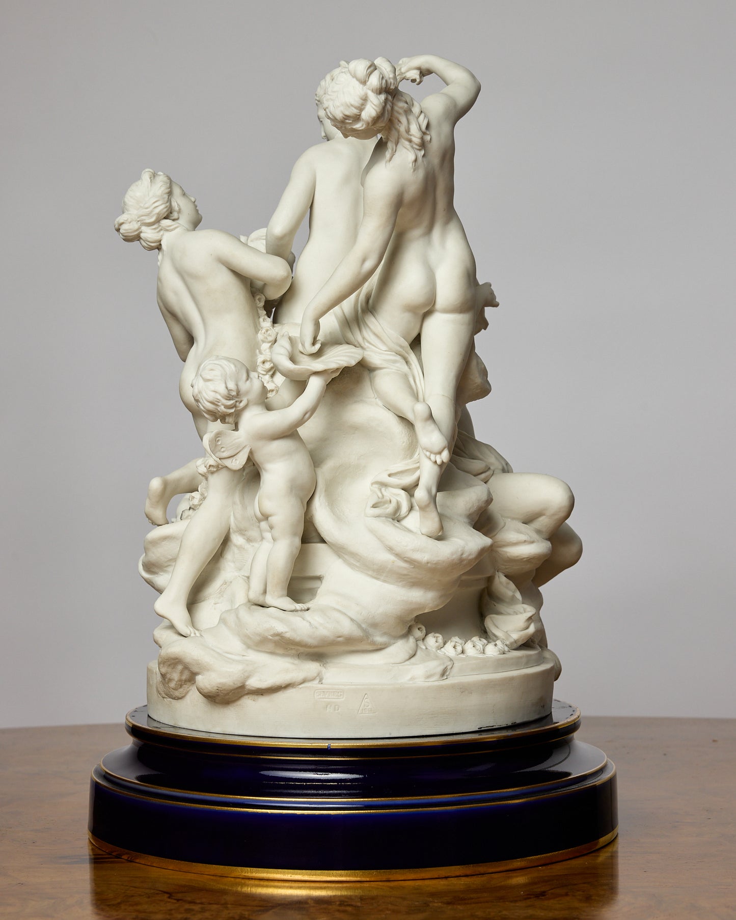 Sevres Style Bisque Porcelain Figural Group