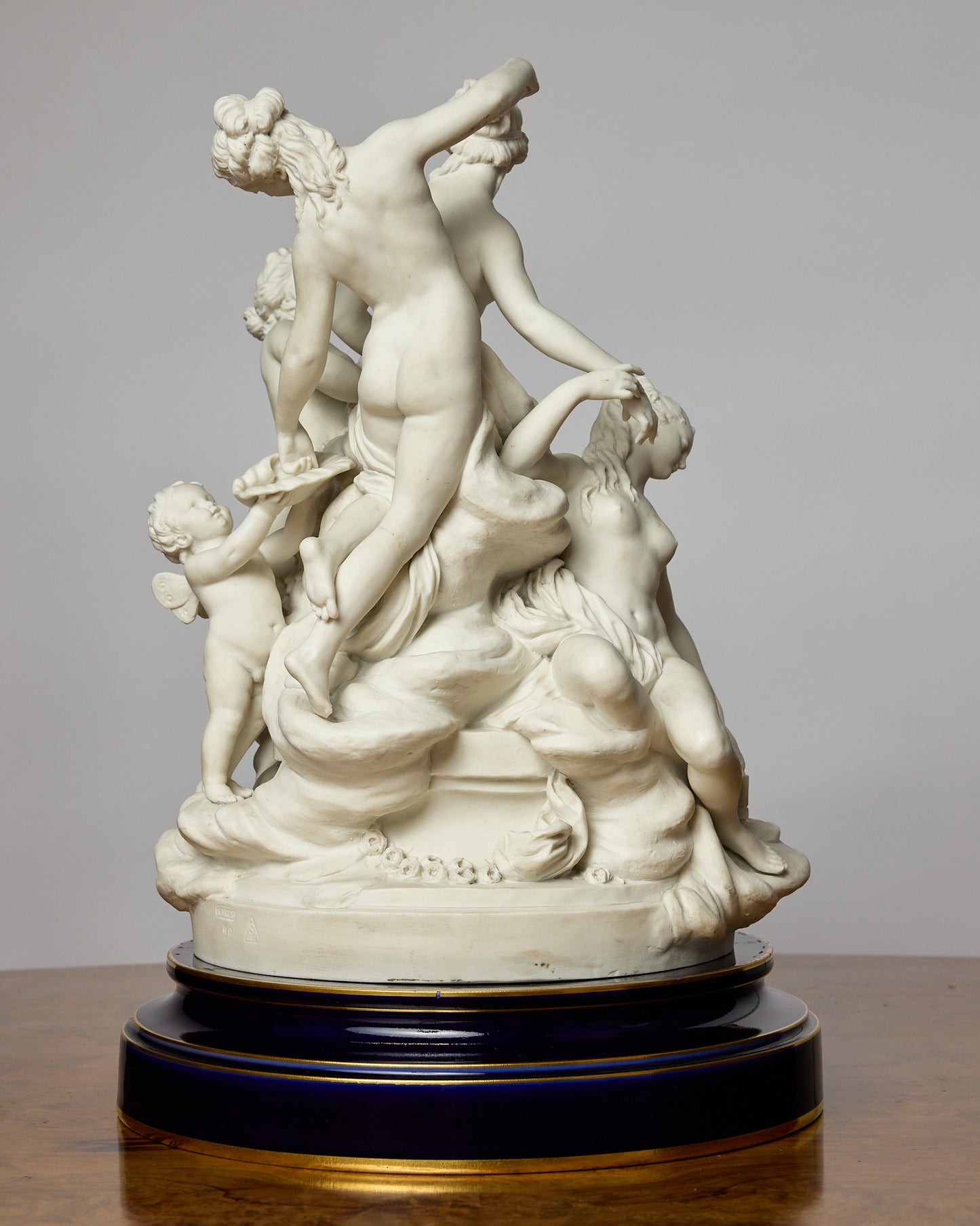 Sevres Style Bisque Porcelain Figural Group