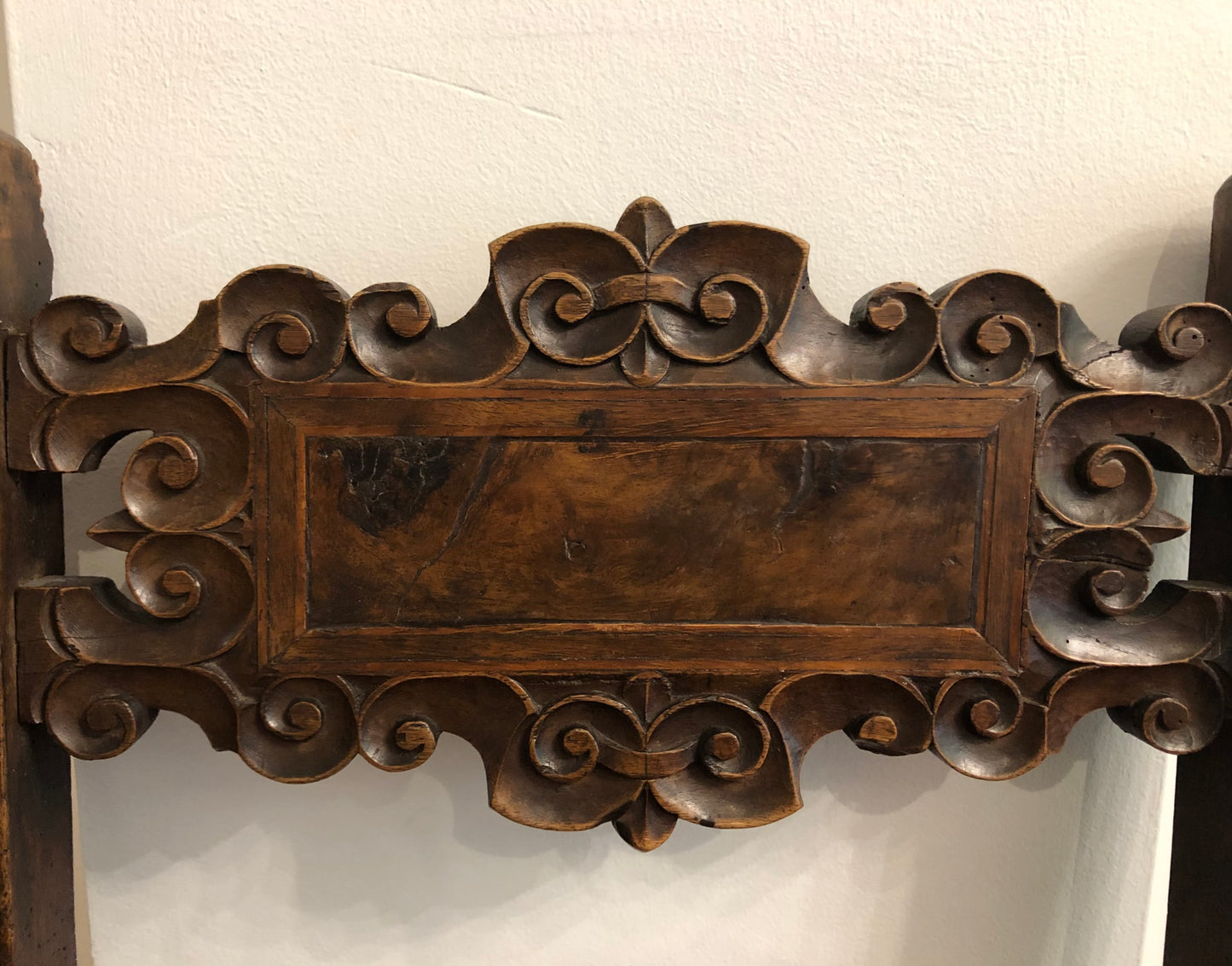 Spanish Carved Walnut Side Chair