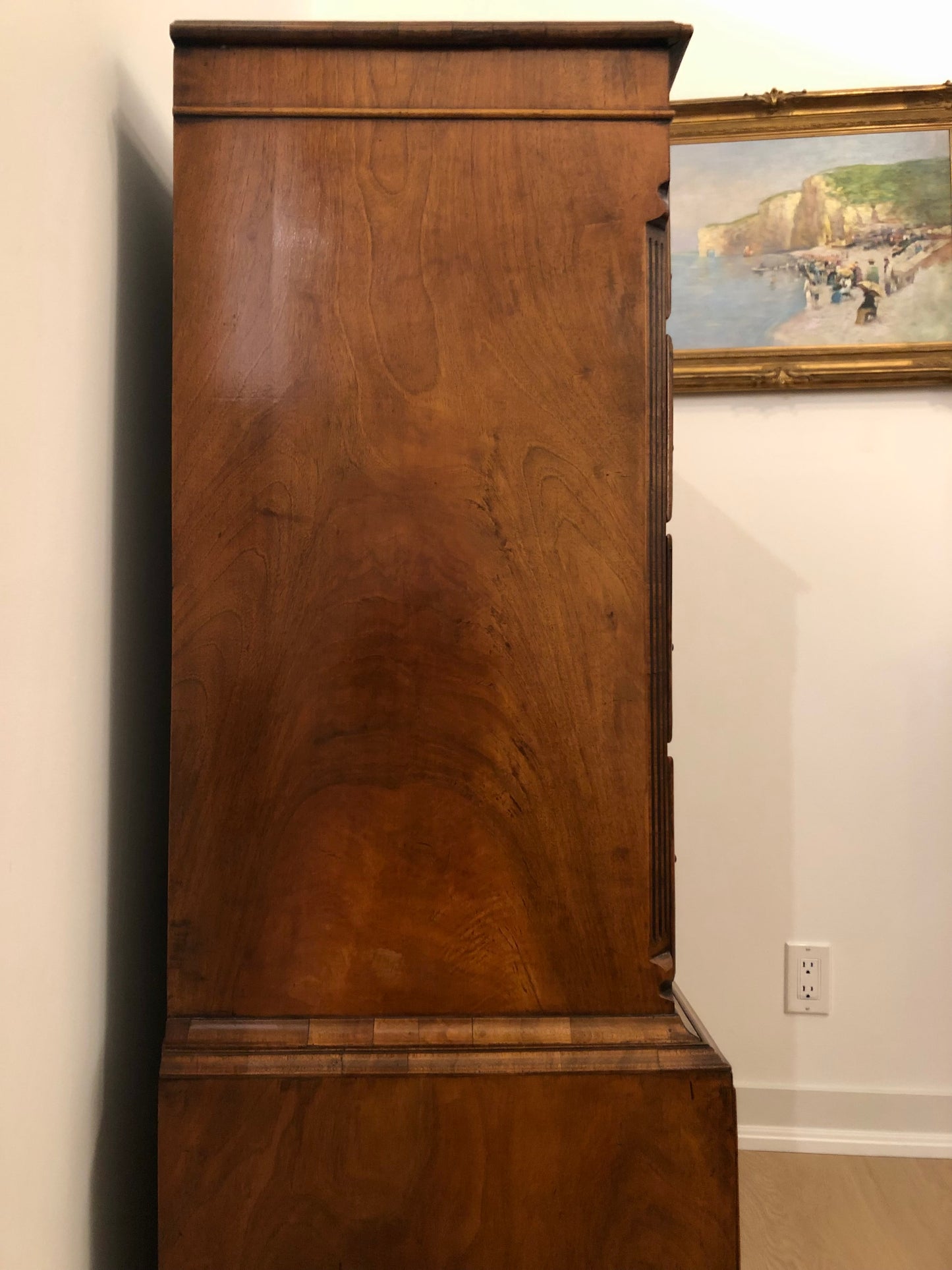 Late Nineteenth Century Burled Walnut Chest on Chest