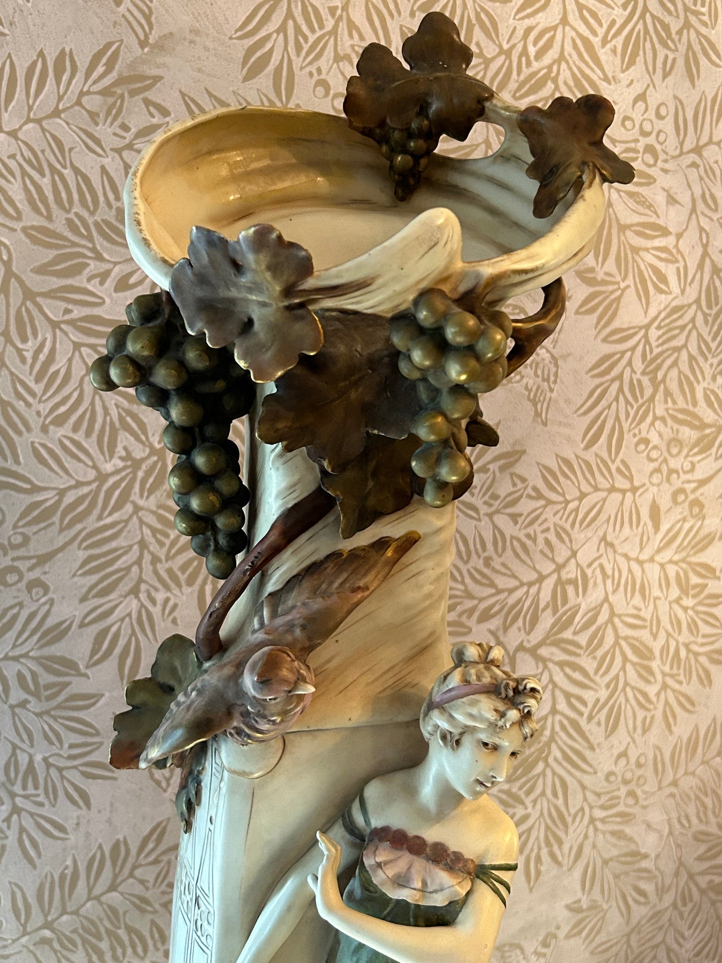 Monumental Royal Dux Art Nouveau Vase Early 20th Century