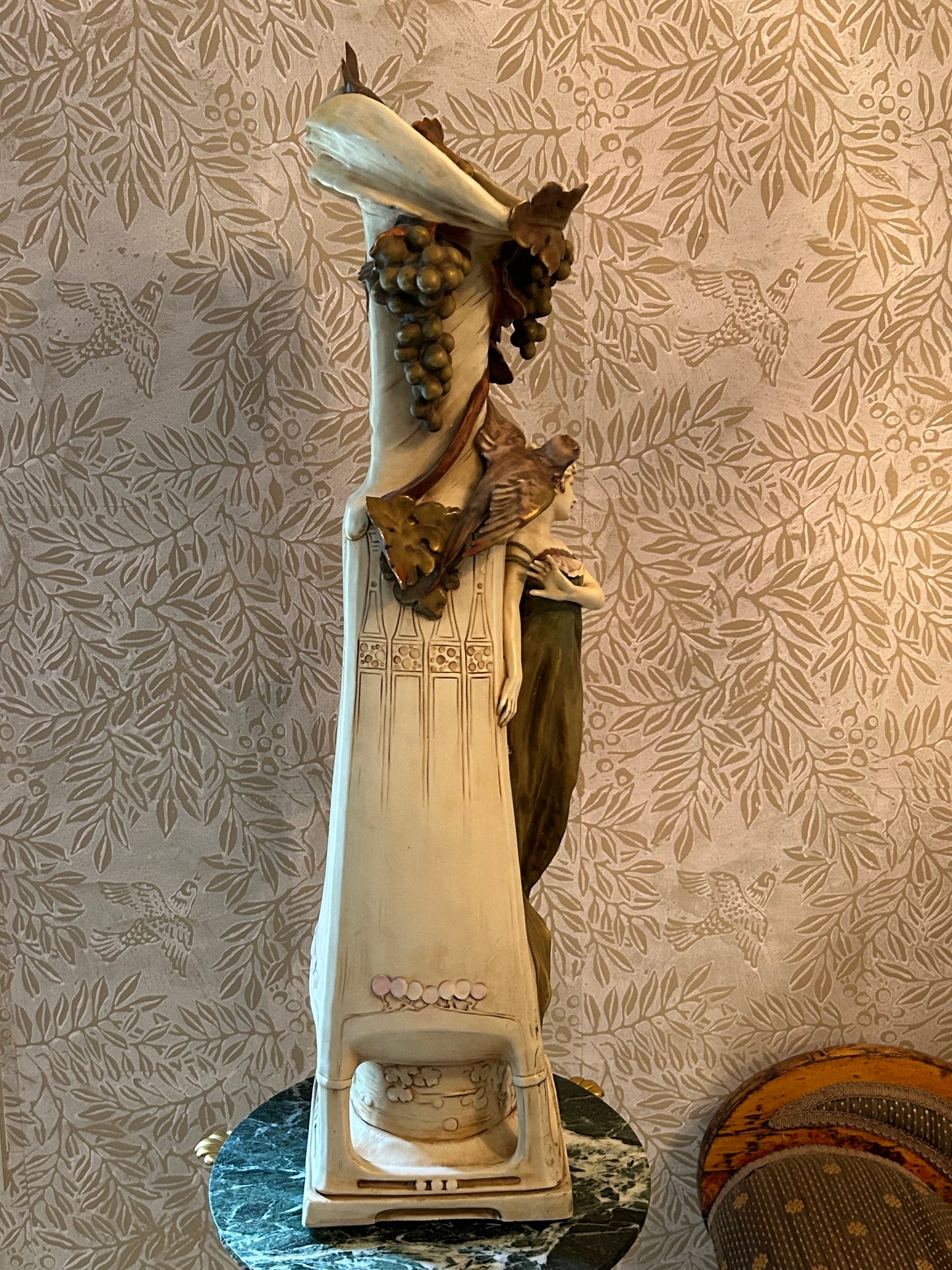 Monumental Royal Dux Art Nouveau Vase Early 20th Century