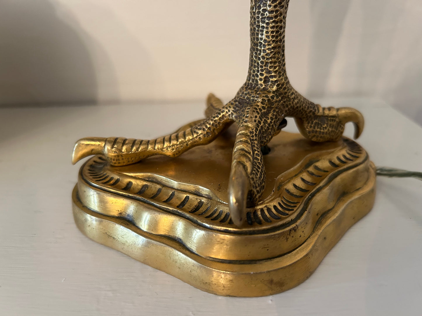 Unique 19th Century Gilt Bronze Lamp