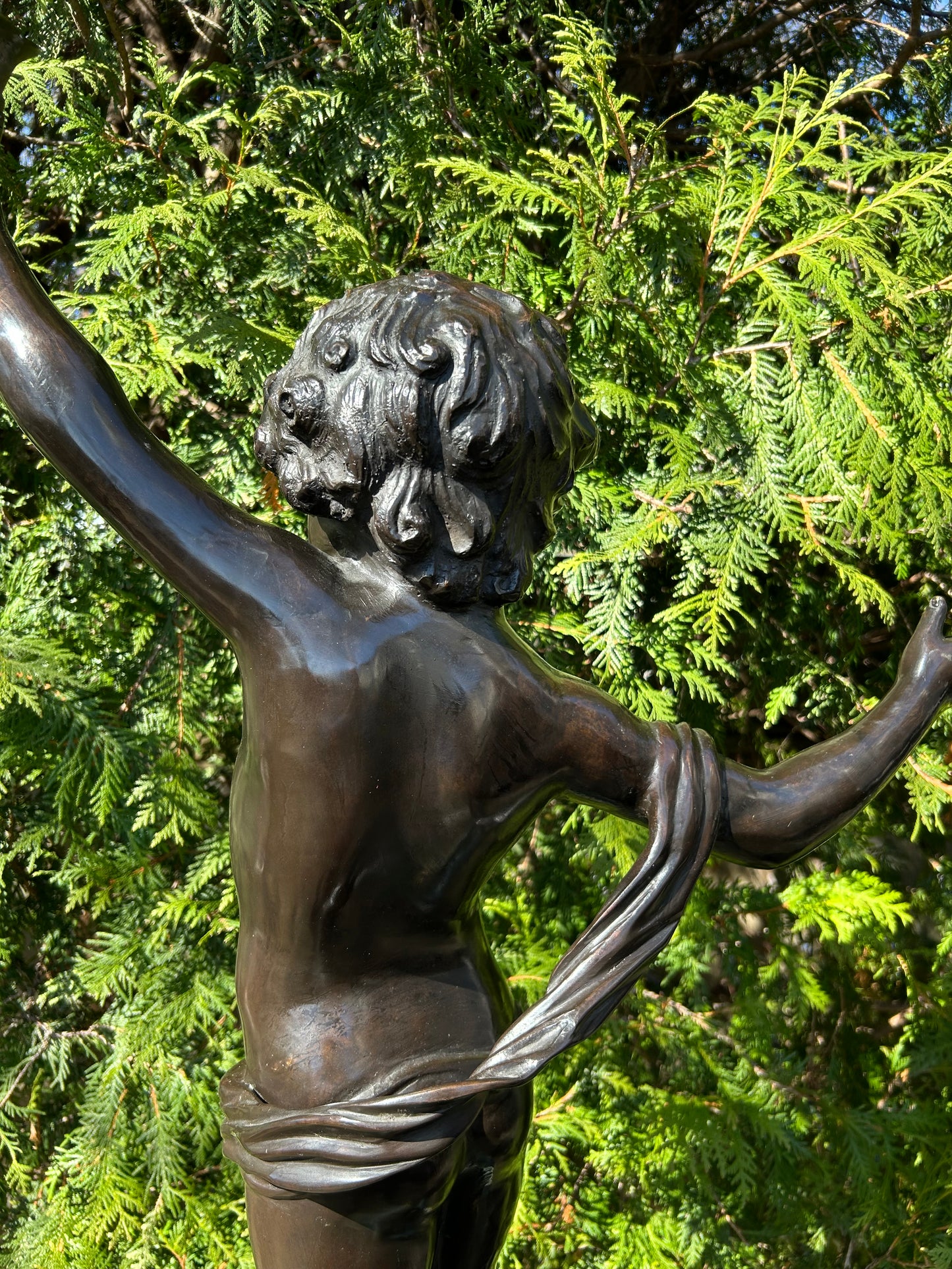 Beautiful Bronze Cherub After Auguste Moreau (1834-1917)
