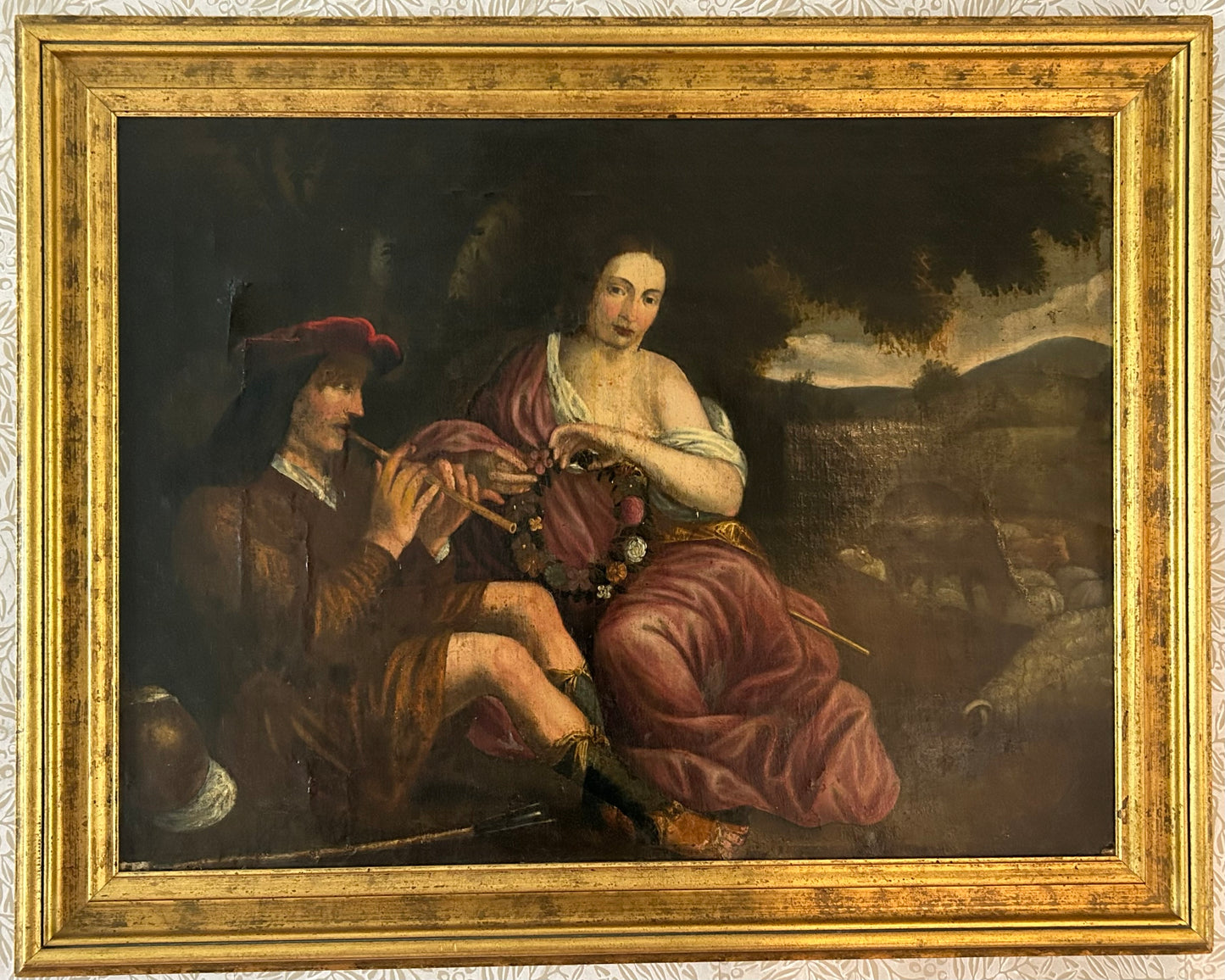 Monumental 18th Century Oi Painting, Italian School