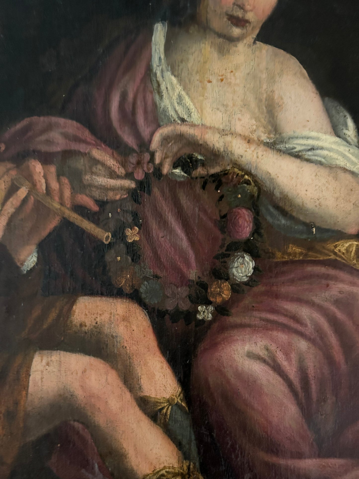 Monumental 18th Century Oi Painting, Italian School