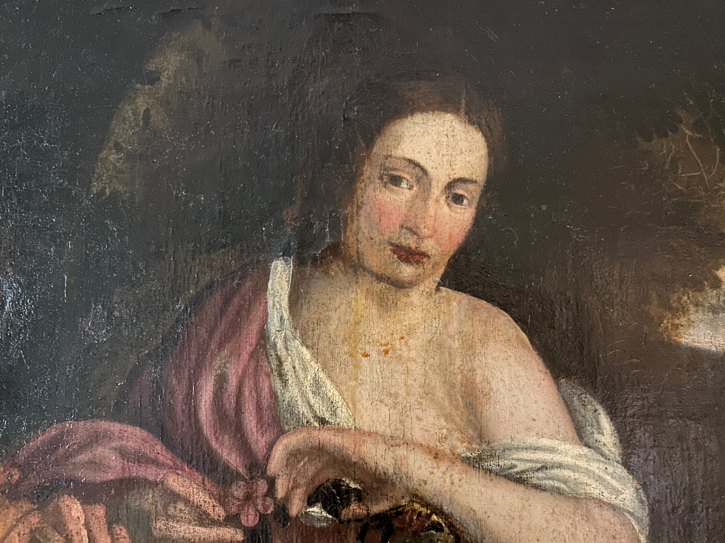 Monumental 18th Century Oi Painting, Italian School