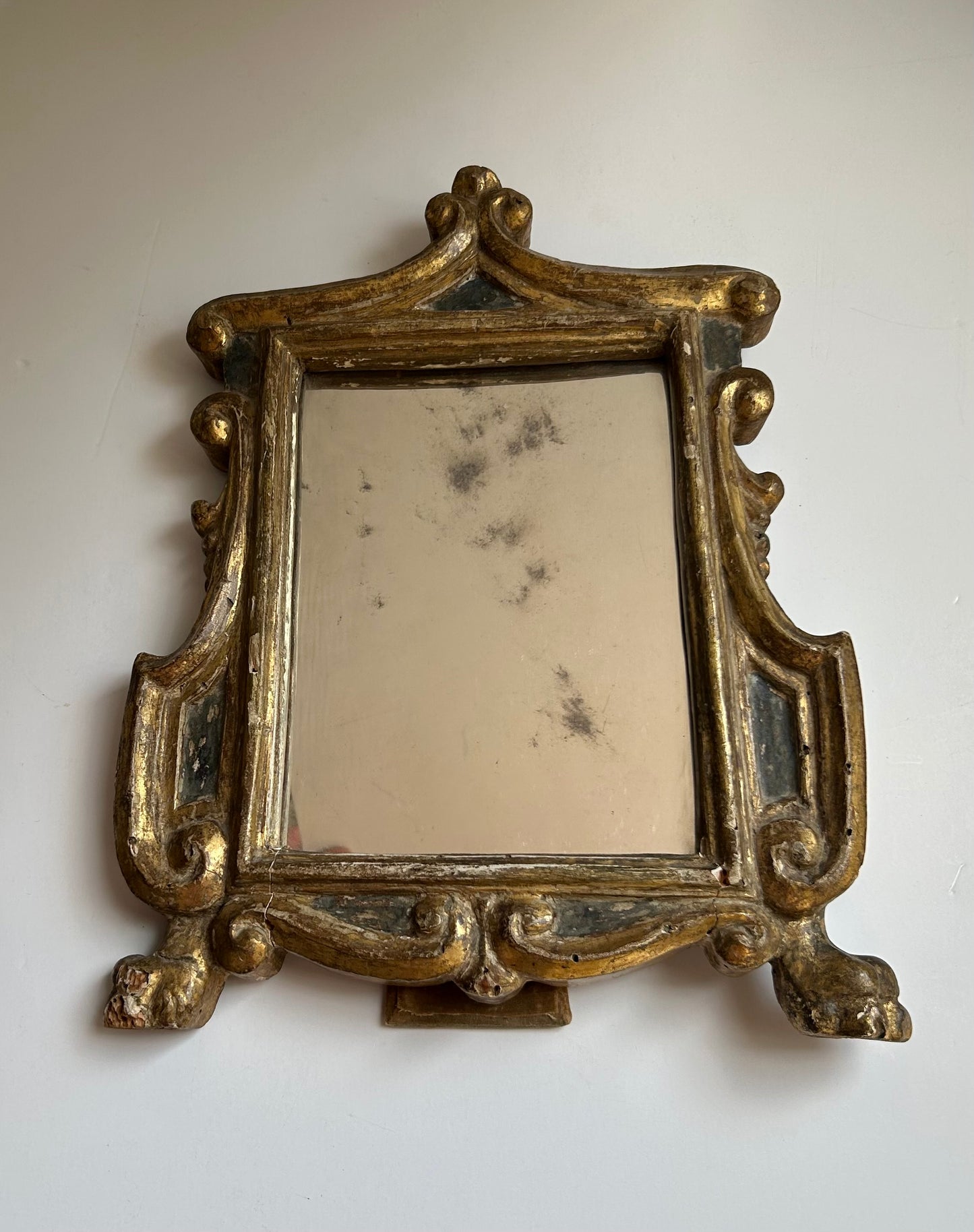 18th Century Petite Gilded Wall Mirror