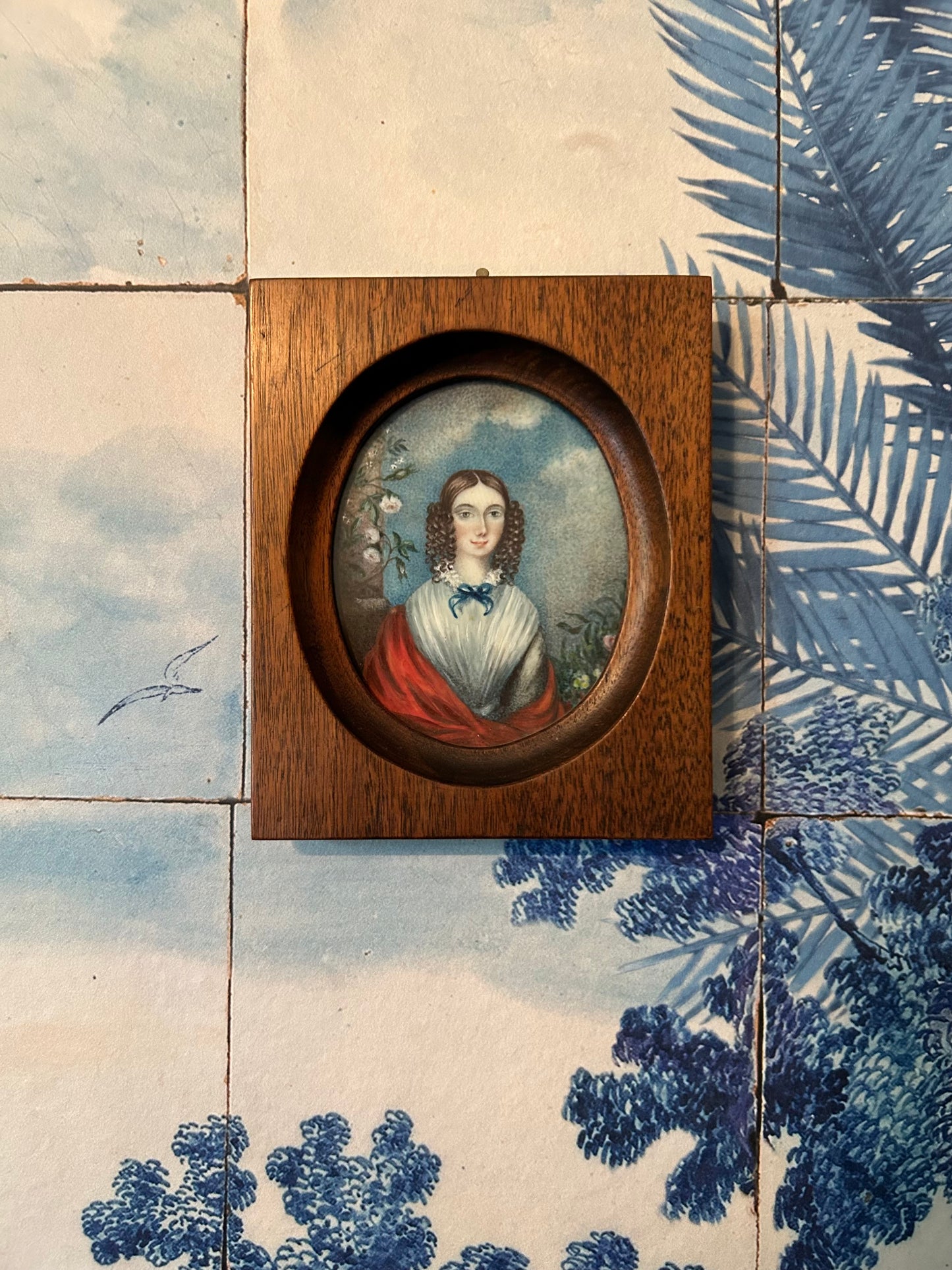 Miniature Portrait of a Young Girl, 19th Century