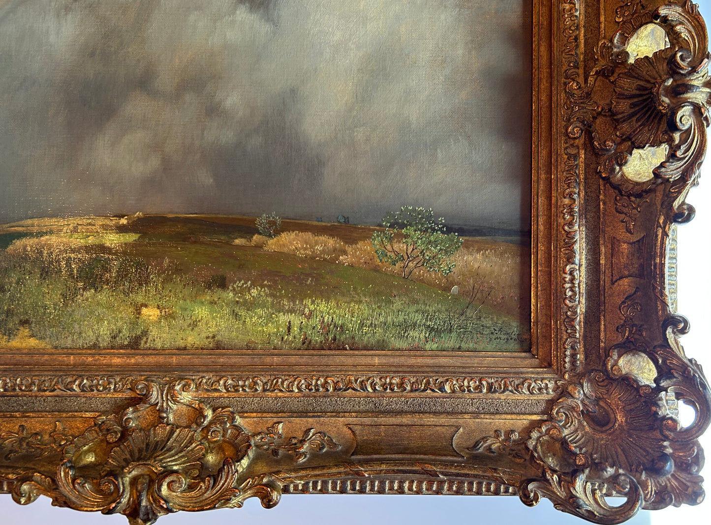 Rural Landscape with Rainbow, Toni (Anton) Von Stadler, Austrian, 1850-1917
