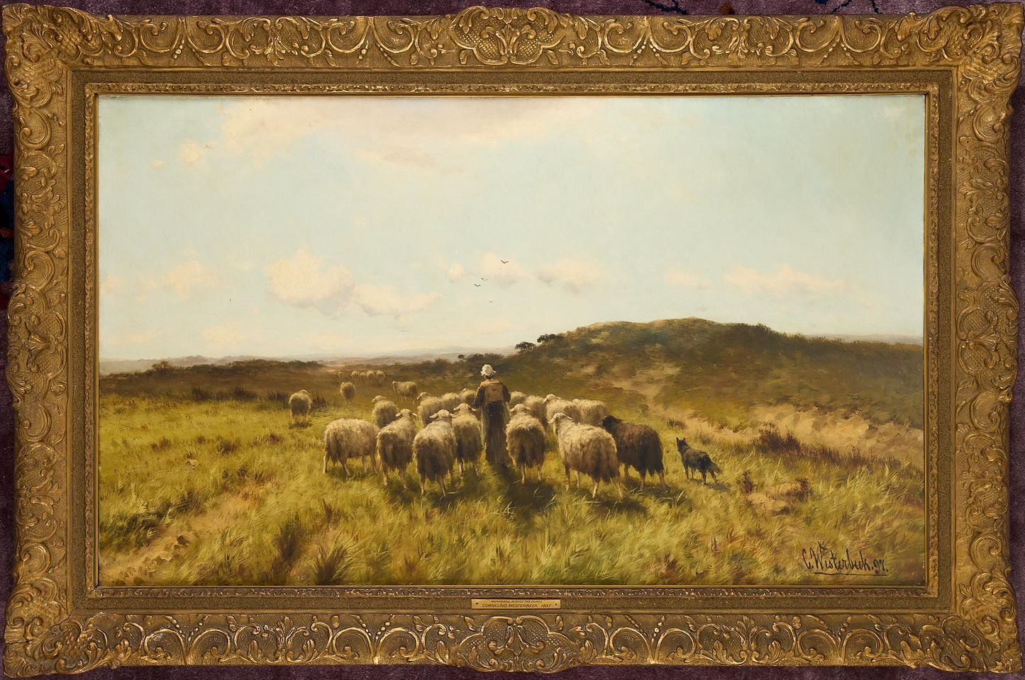 Cornelis Westerbeek, Homeward Across the Dunes, 1897