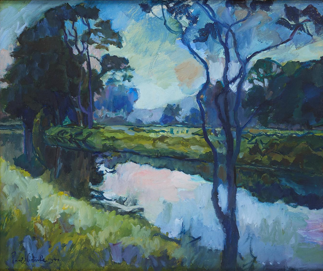 Paul Nietsche, Untitled, Landscape, 1940