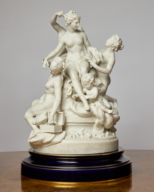 Sevres Style Bisque Porcelain Figural Group