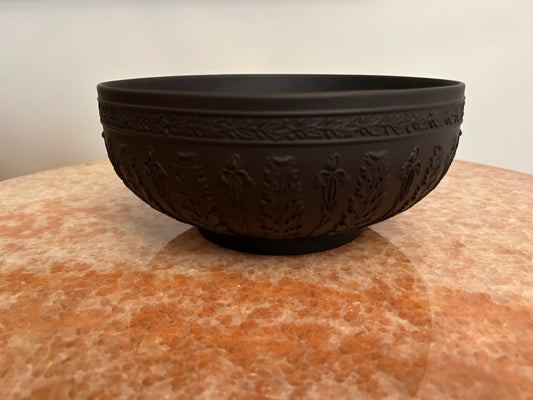 Wedgwood Basalt  Black Acanthus Bowl