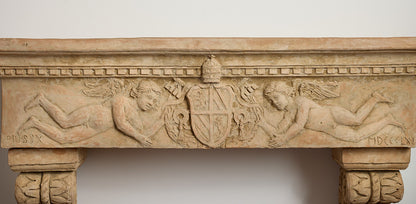 Fine Italian Terracotta Fire Surround.