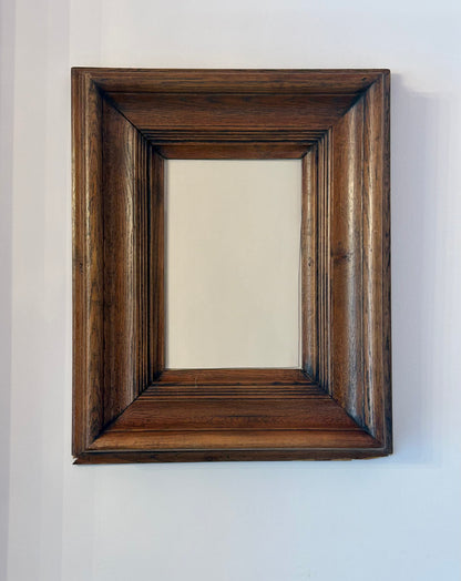 19th Century Carved Oak Picture Frame, English Arts and Crafts Style