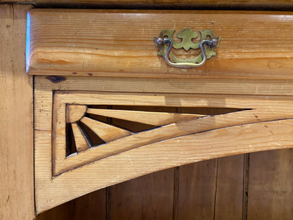 19th Century Country Irish Farmhouse Pine Kitchen Dresser