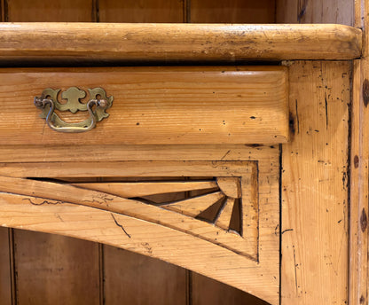 19th Century Country Irish Farmhouse Pine Kitchen Dresser