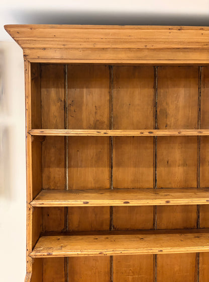 19th Century Country Irish Farmhouse Pine Kitchen Dresser