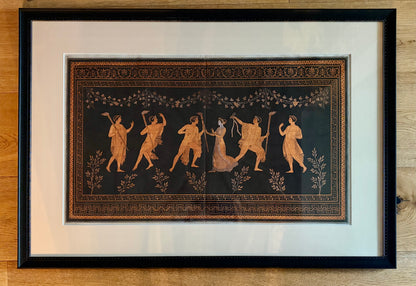 18th Century Framed Greco-Roman Engraving Pierre Francois Hugues D'Hancarville
