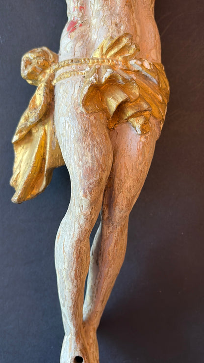 18th Century Carved Christ on the Cross, Italian