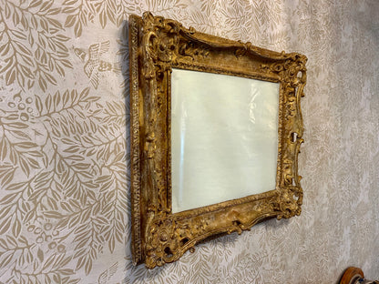 Louis XV Style Hand-Carved Giltwood Mirror