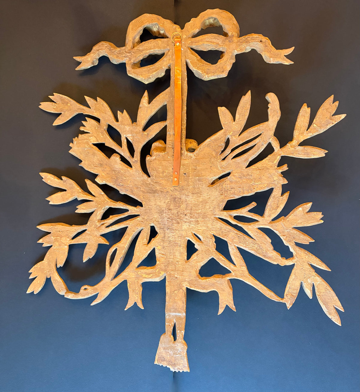 Antique Louis XVI Giltwood Applique with birds and trees, French, 19th Century