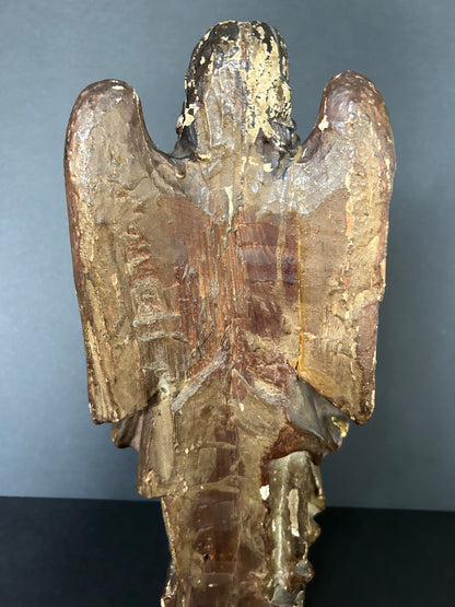 17th Century Polychrome Figure of the Archangel Michael