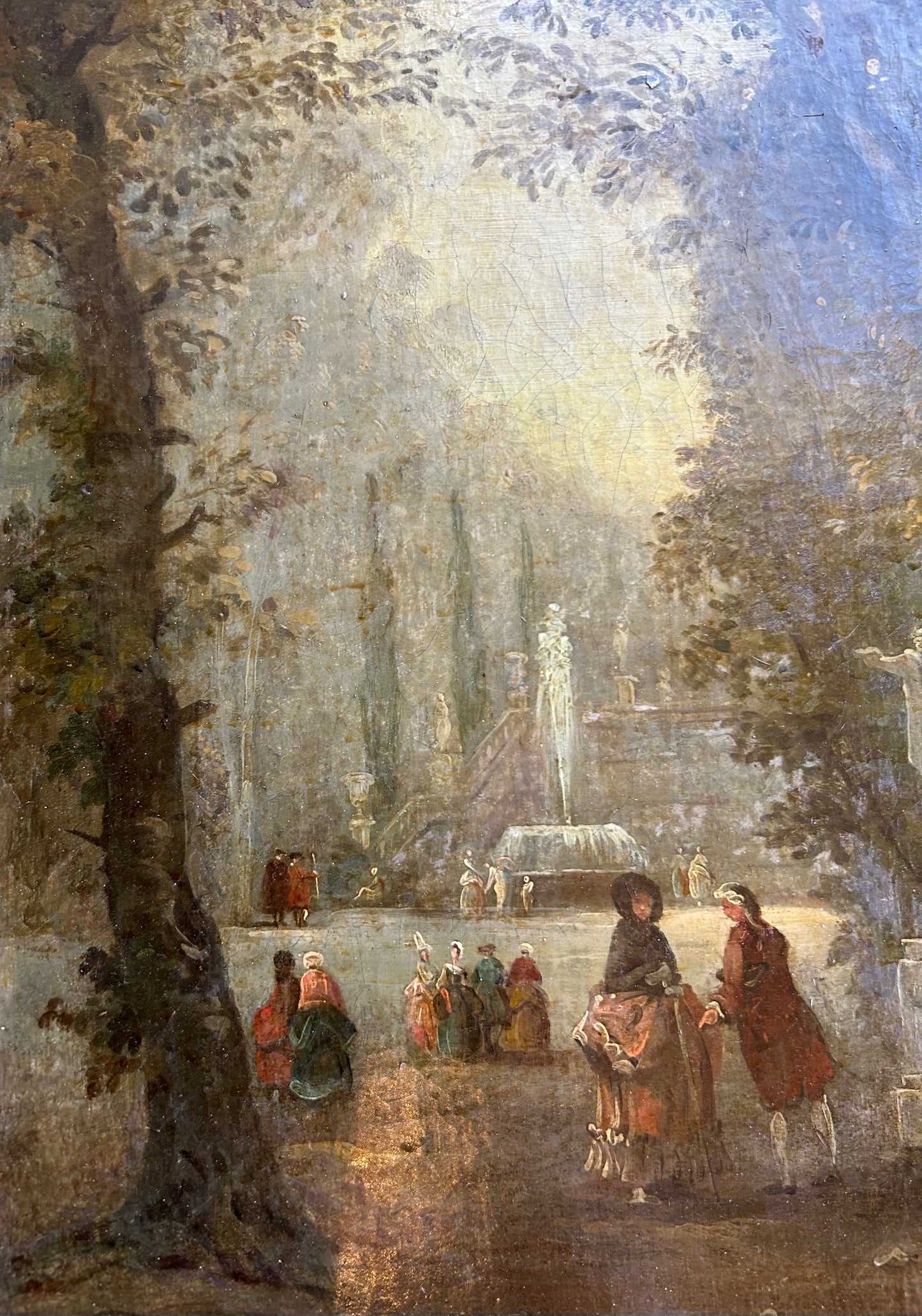 Two Fête Galante Scenes, French School, 19th Century