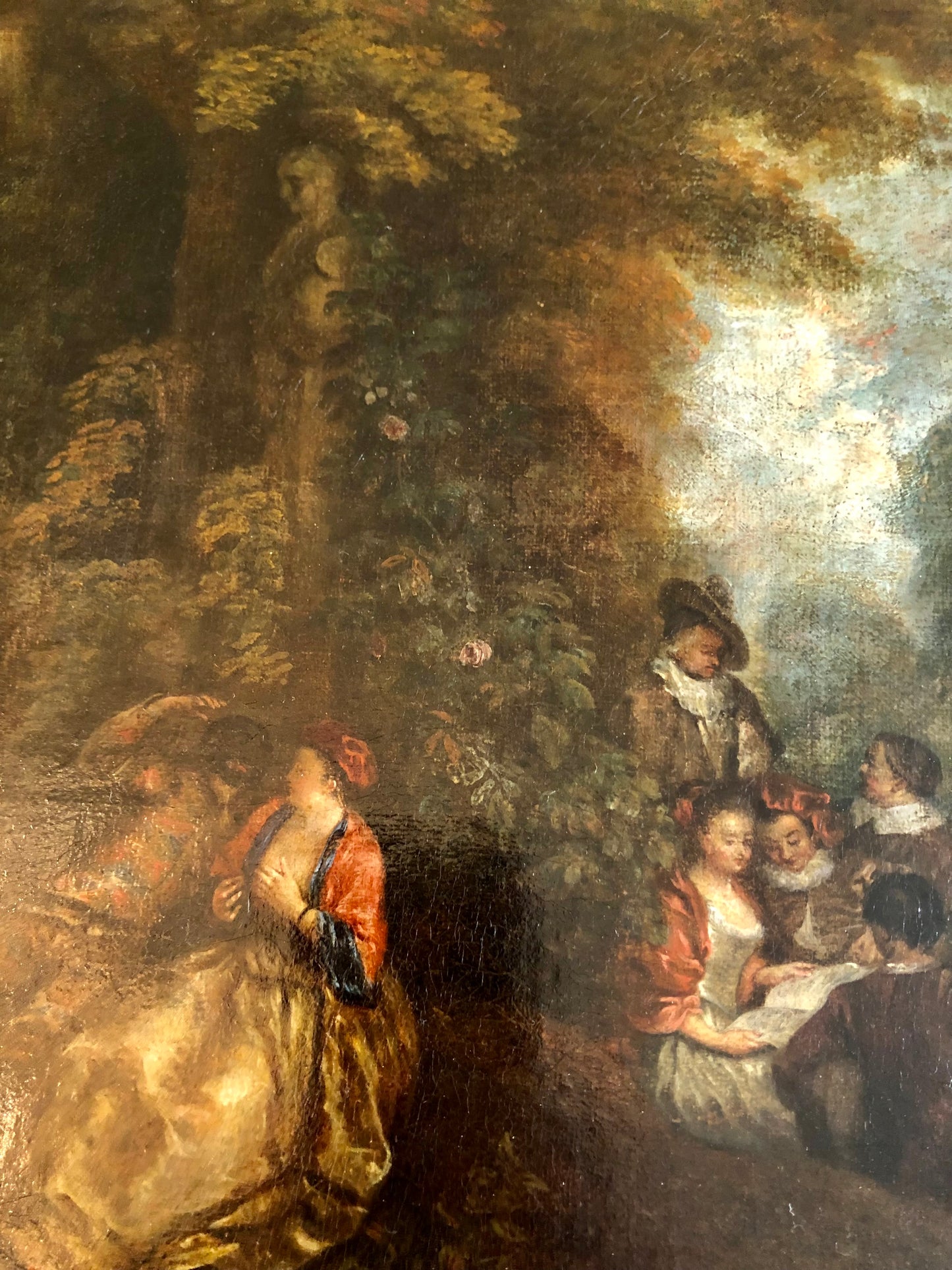 School of Jean-Antoine Watteau, Pastorale Galante, Oil on Canvas