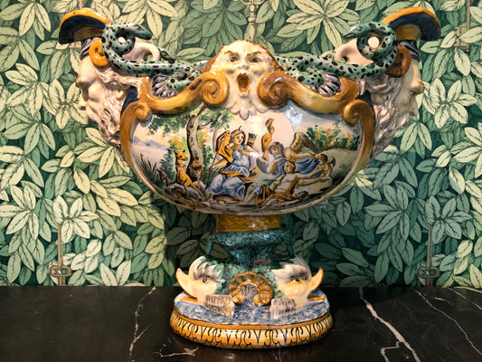 19th Century Italian Majolica Centrepiece