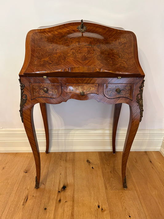 Small Lady's Desk, French, Nineteenth Century, With Bronze Mounts