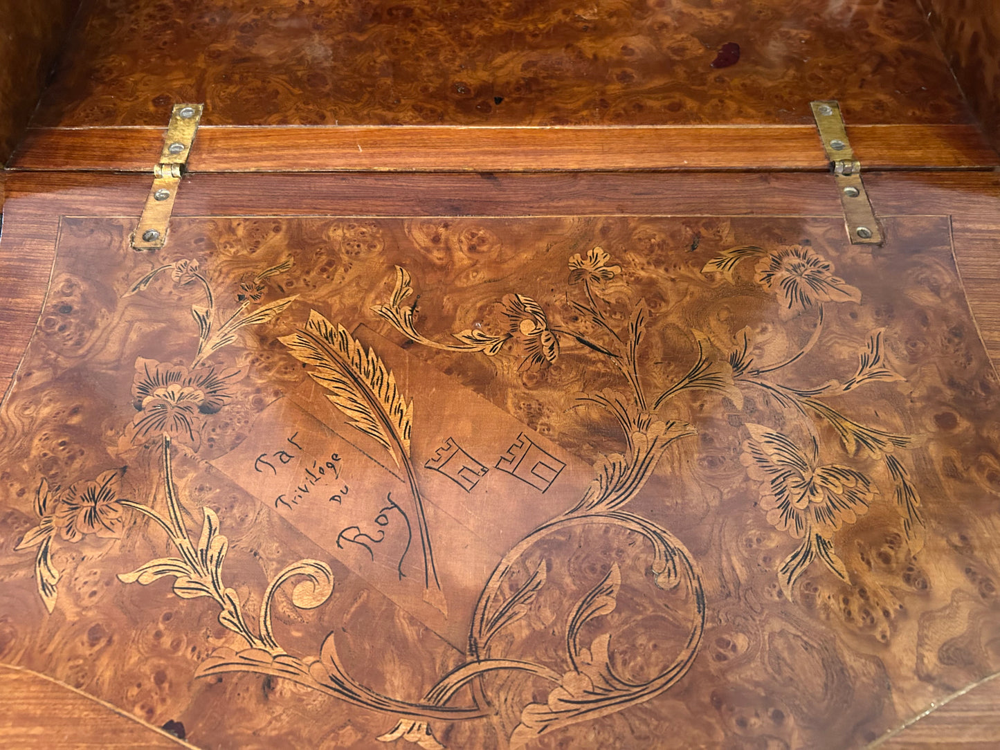 Small Lady's Desk, French, Nineteenth Century, With Bronze Mounts