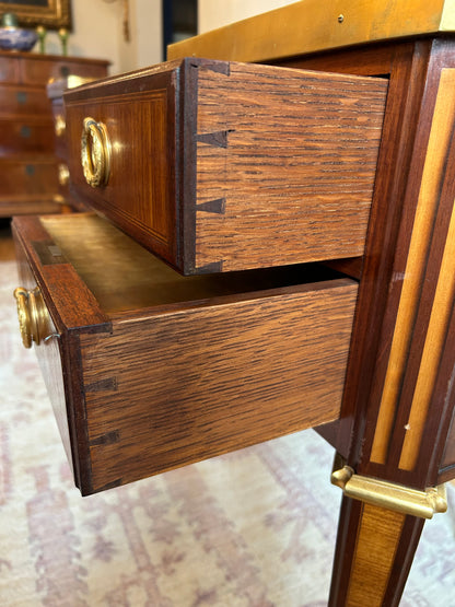 19th Century French Kidney Shaped Marquetry Desk