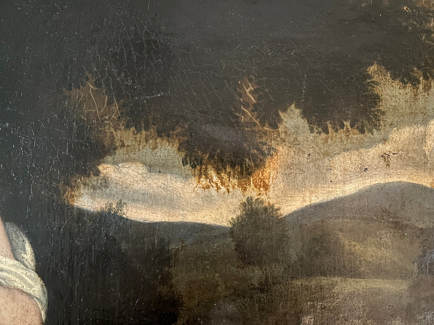 Monumental 18th Century Oi Painting, Italian School