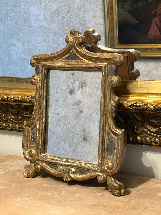 18th Century Petite Gilded Wall Mirror