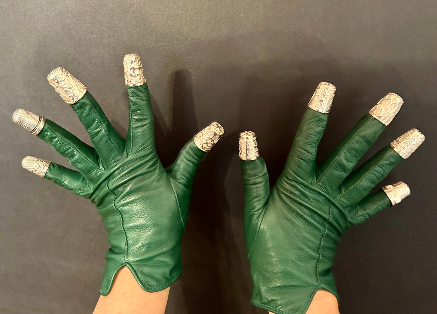 Collection of Eleven English Silver Thimbles