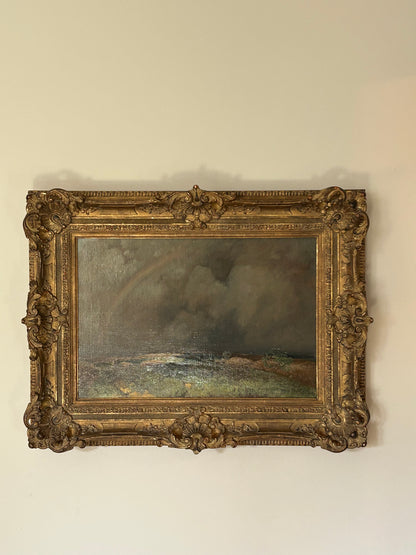 Rural Landscape with Rainbow, Toni (Anton) Von Stadler, Austrian, 1850-1917