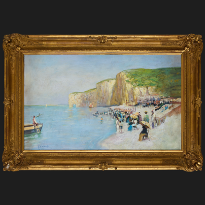 R. Carrington, Beach, Etretat