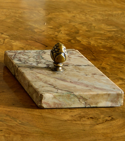 Bronze and Marble Ink Stand